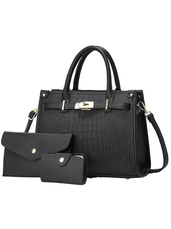Borsa Tracolla Coccodrillo Grande Capacità