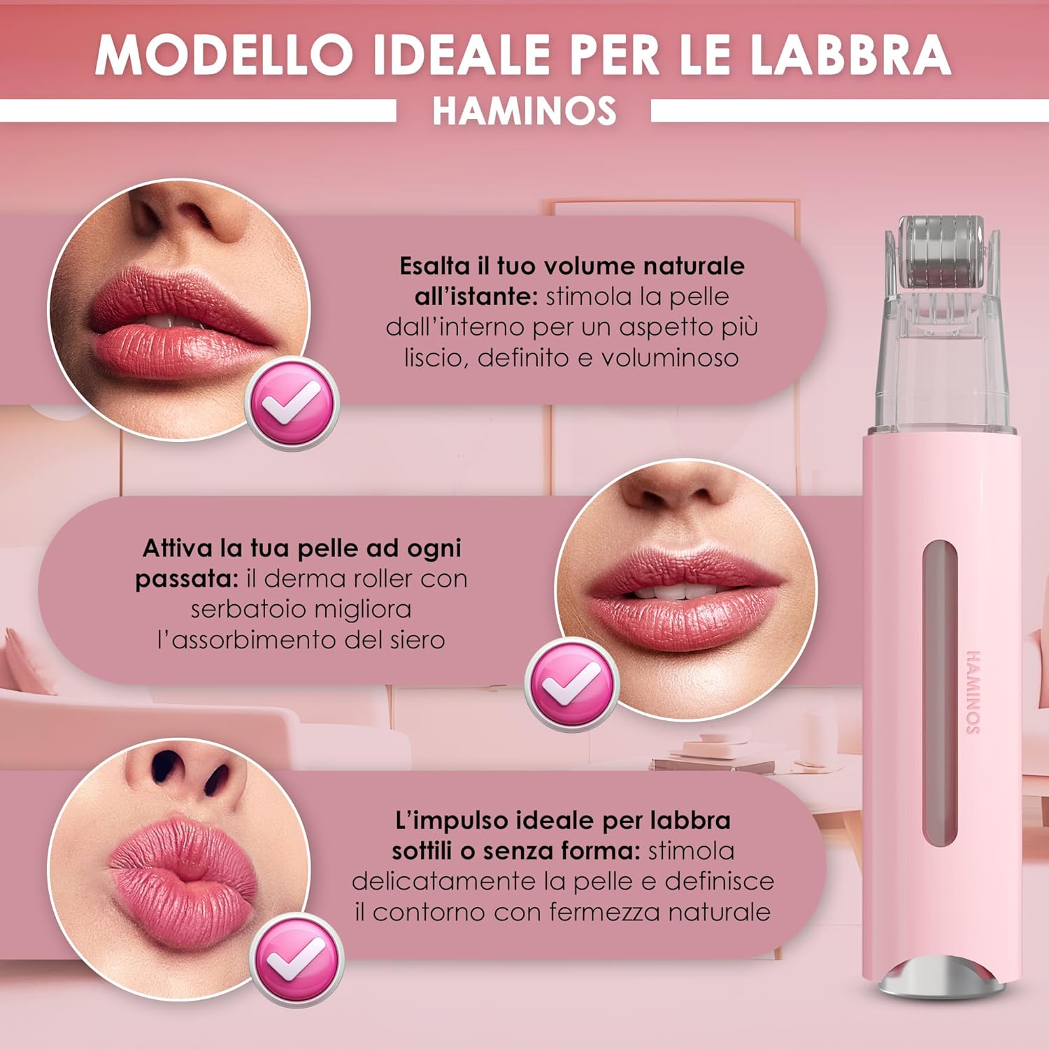 Derma Roller · Labbra Rimpolpate Senza Iniezioni
