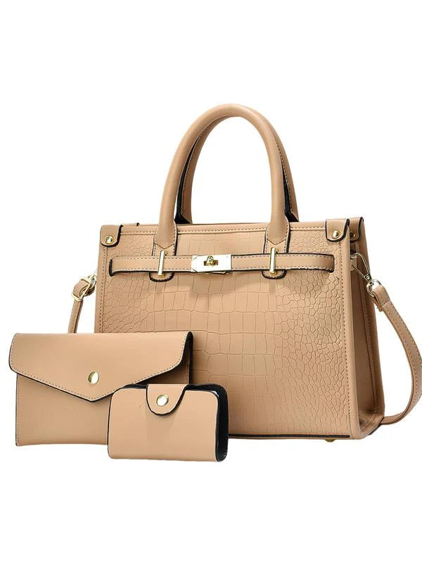 Borsa Tracolla Coccodrillo Grande Capacità