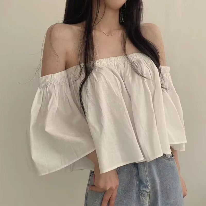Blusa Off-Shoulder French Chic