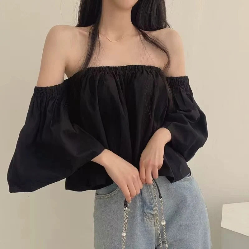 Blusa Off-Shoulder French Chic