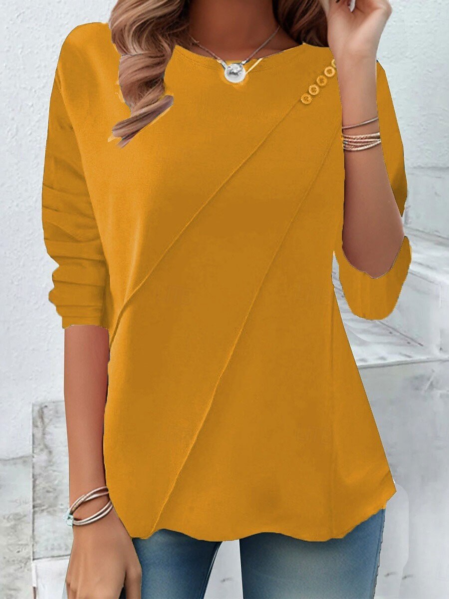 Blusa Elegante Tinta Unita