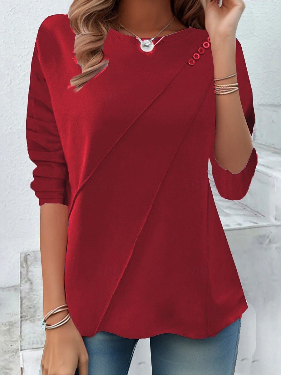 Blusa Elegante Tinta Unita
